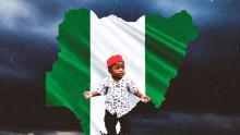 excited Nigerian toddler